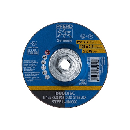 Pferd Duodisc Wheel, 5" x 1/8 63340